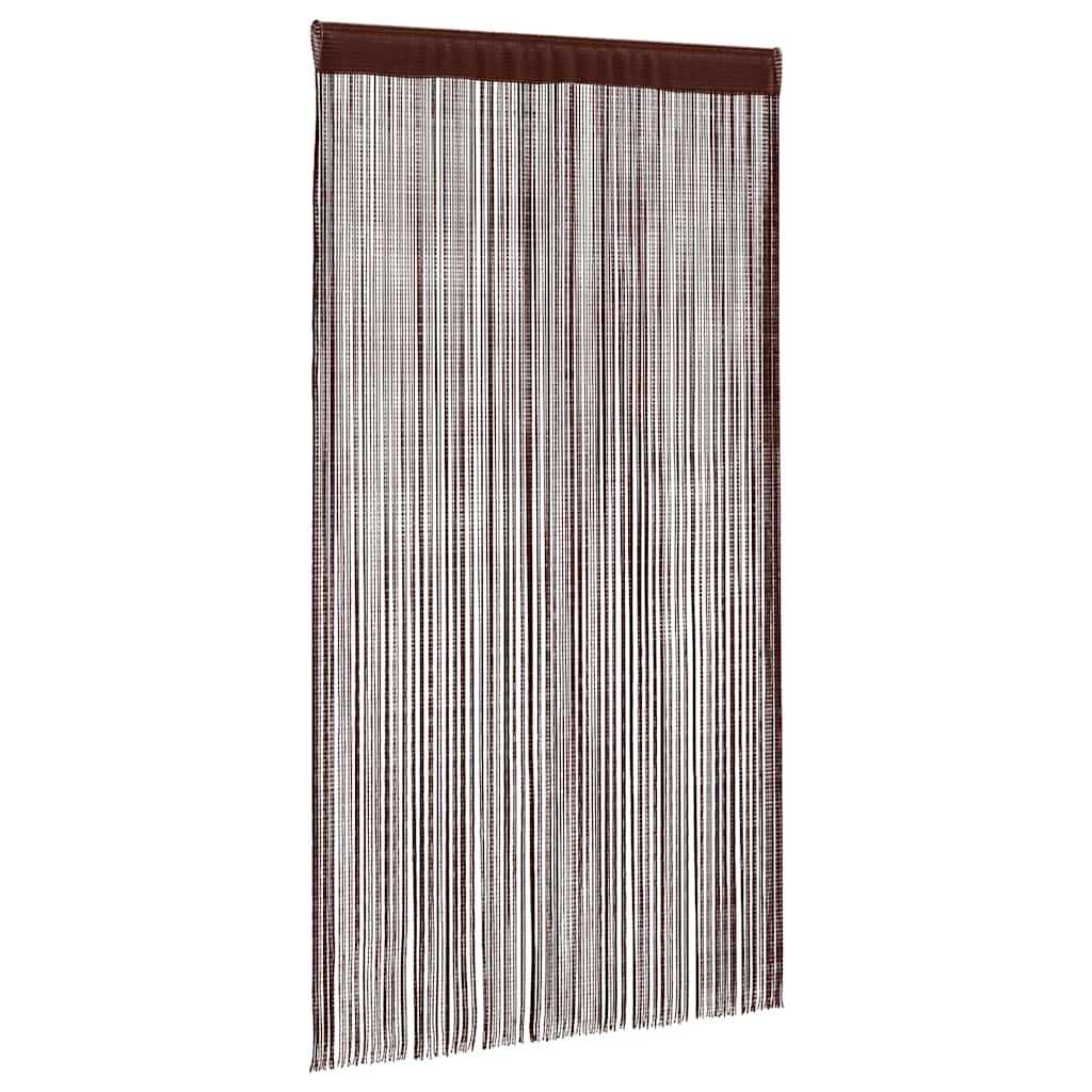 String Curtains 2 pcs 100x250 cm Brown