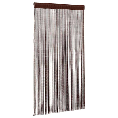 String Curtains 2 pcs 100x250 cm Brown