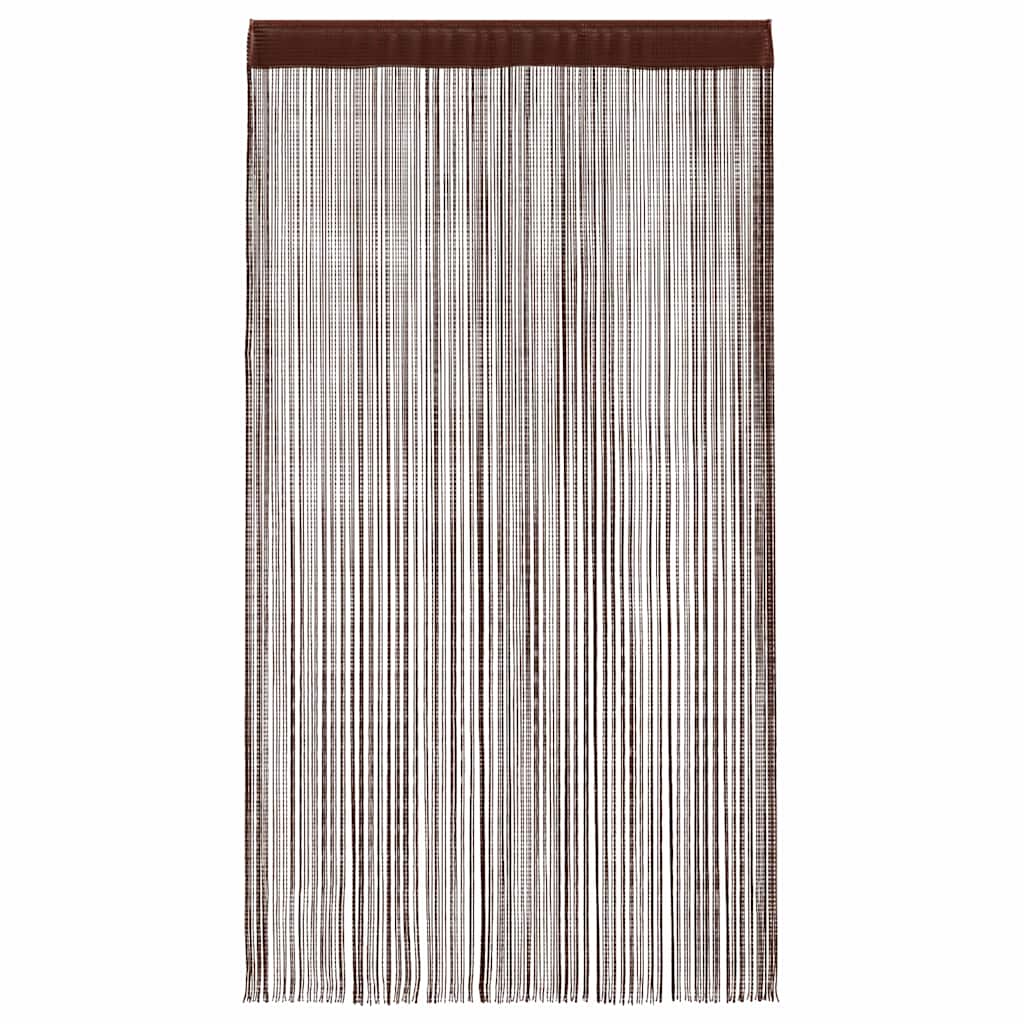 String Curtains 2 pcs 100x250 cm Brown