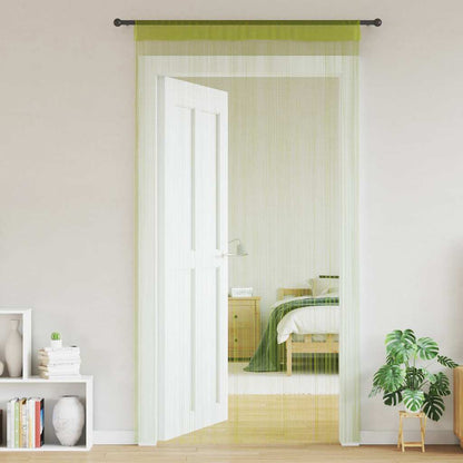 String Curtains 2 pcs 100x250 cm Green
