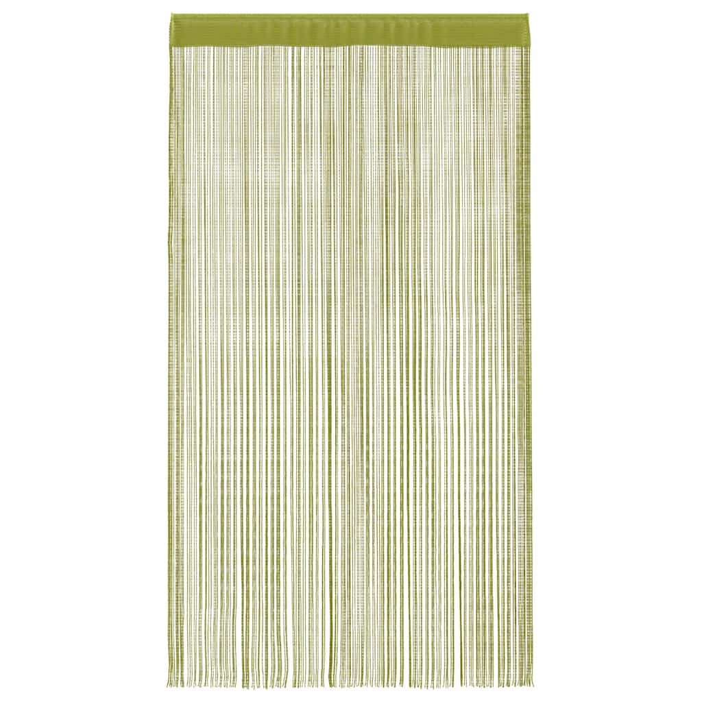 String Curtains 2 pcs 100x250 cm Green