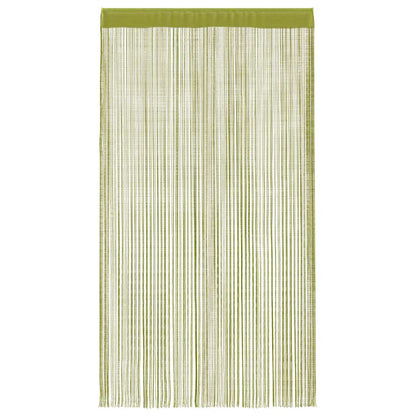String Curtains 2 pcs 100x250 cm Green