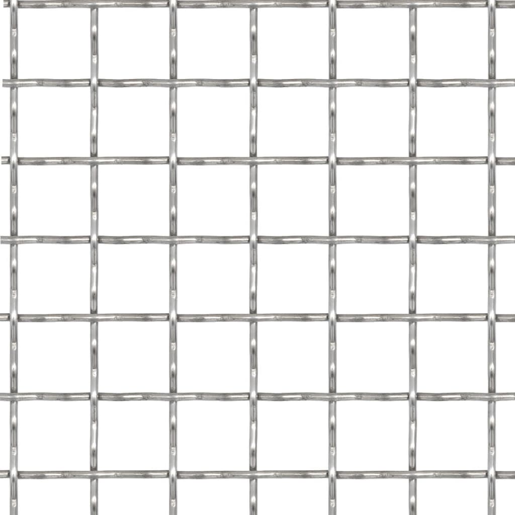 Crimped Garden Wire Fence Stainless Steel 100x85 cm 11x11x2 mm