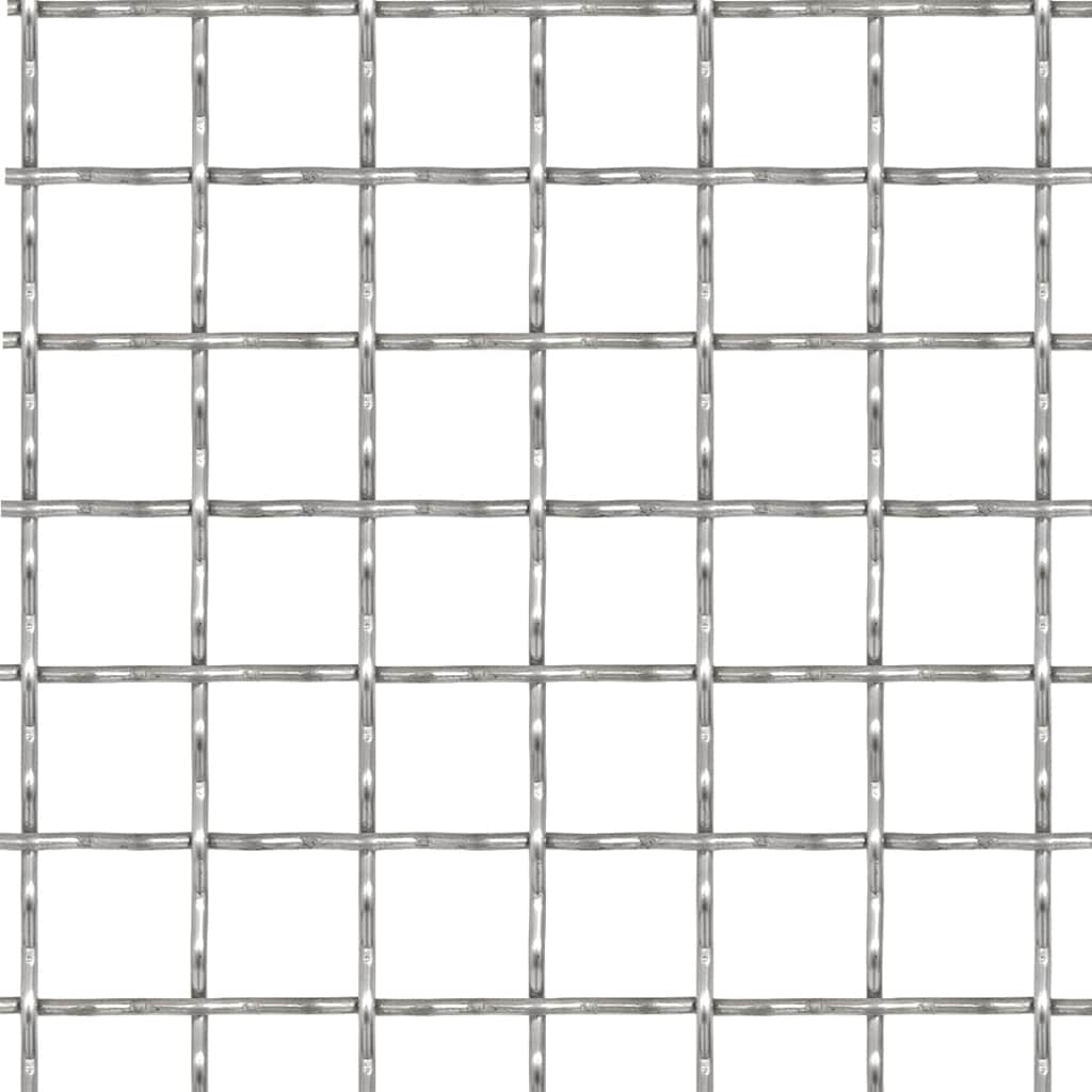 Crimped Garden Wire Fence Stainless Steel 50x50 cm 21x21x2.5 mm