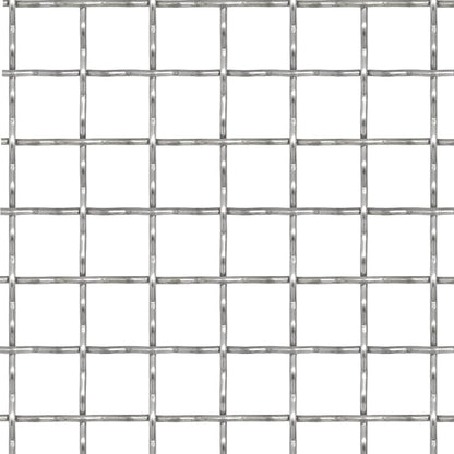 Crimped Garden Wire Fence Stainless Steel 50x50 cm 21x21x2.5 mm