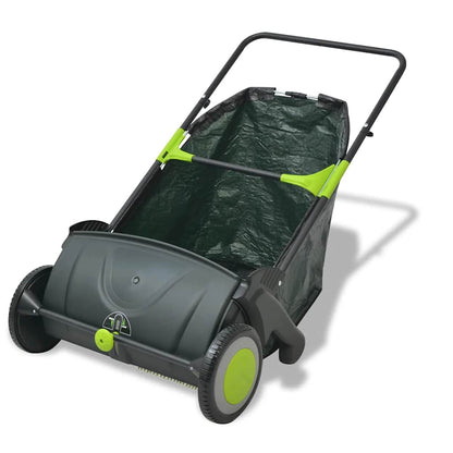 Lawn Sweeper | Black and Green | PP body | Medium |  Height-Adjustable