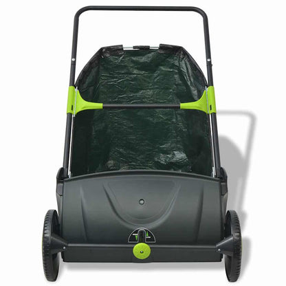 Lawn Sweeper | Black and Green | PP body | Medium |  Height-Adjustable