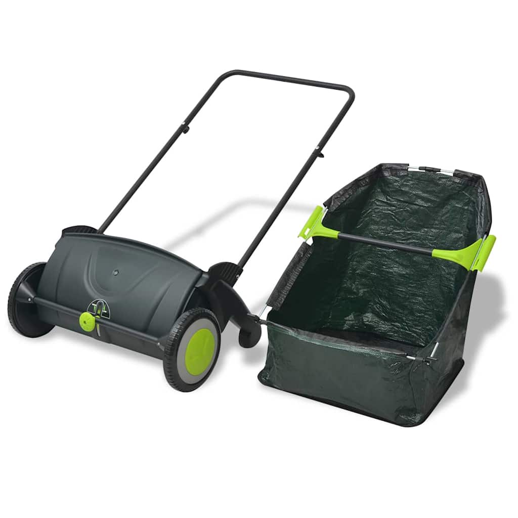 Lawn Sweeper | Black and Green | PP body | Medium |  Height-Adjustable
