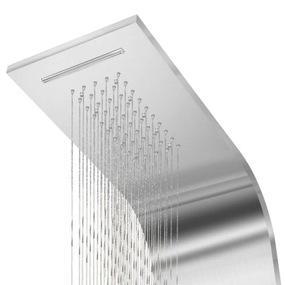 Shower Panel System Stainless Steel Curved