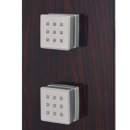 142374 vidaXL Shower Panel System Glass Brown