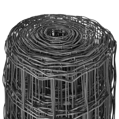 Euro Fence Steel 10x1.5 m Grey