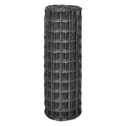 142522 vidaXL Euro Fence Steel 10x1,5 m Grey