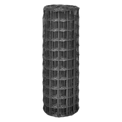 142526 vidaXL Euro Fence Steel 25x1 m Grey