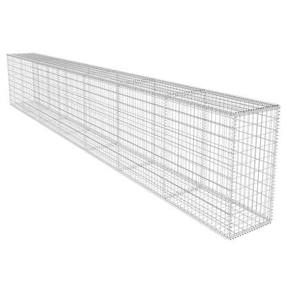 Gabion Wall with Cover Galvanised Steel 600x50x100 cm