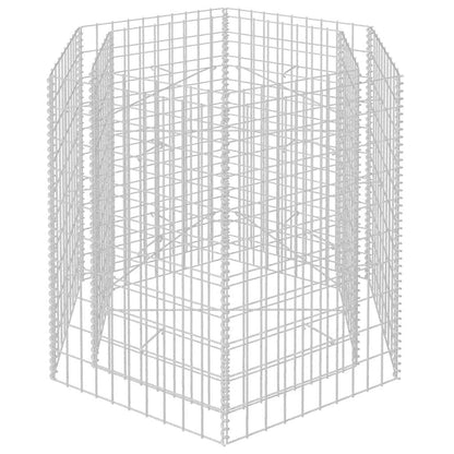 Hexagonal Gabion Raised Bed 100x90x100 cm