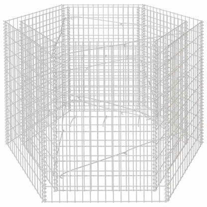Hexagonal Gabion Raised Bed 160x140x100 cm