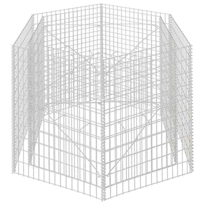 Hexagonal Gabion Raised Bed 160x140x100 cm