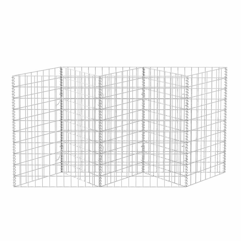 Gabion Basket Galvanised Steel 120x30x100 cm