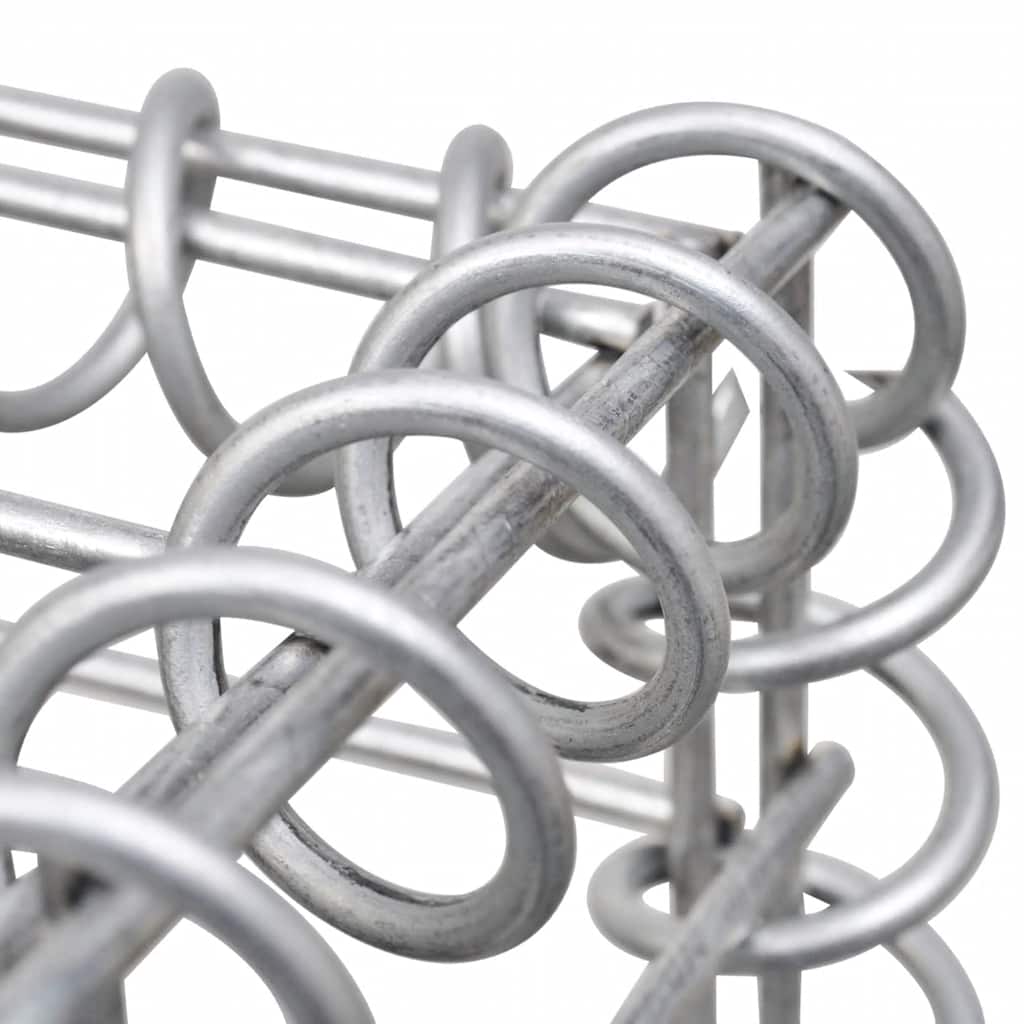 Gabion Basket U-Shape Galvanised Steel 570x20x100 cm