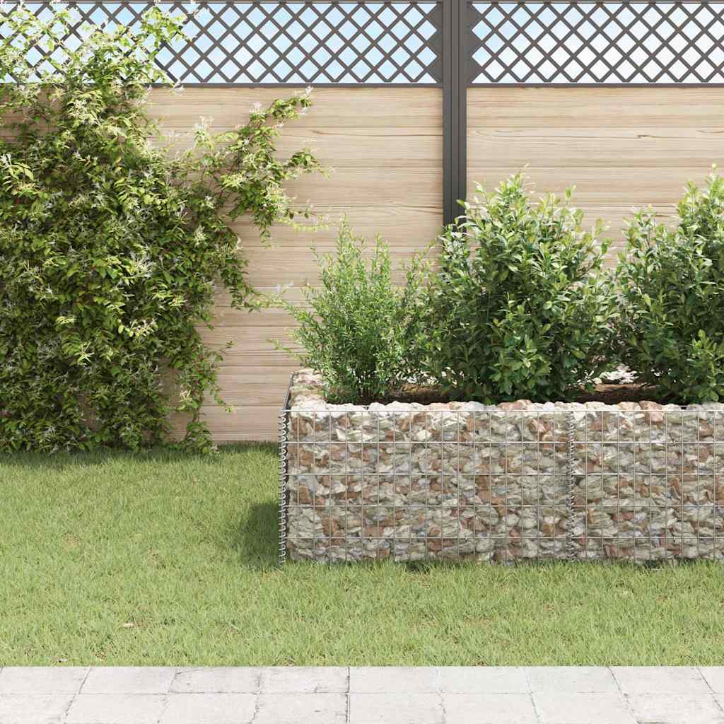Gabion Raised Bed Steel 360x90x50 cm