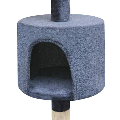 Cat Tree with Sisal Scratching Posts 125 cm Dark Blue