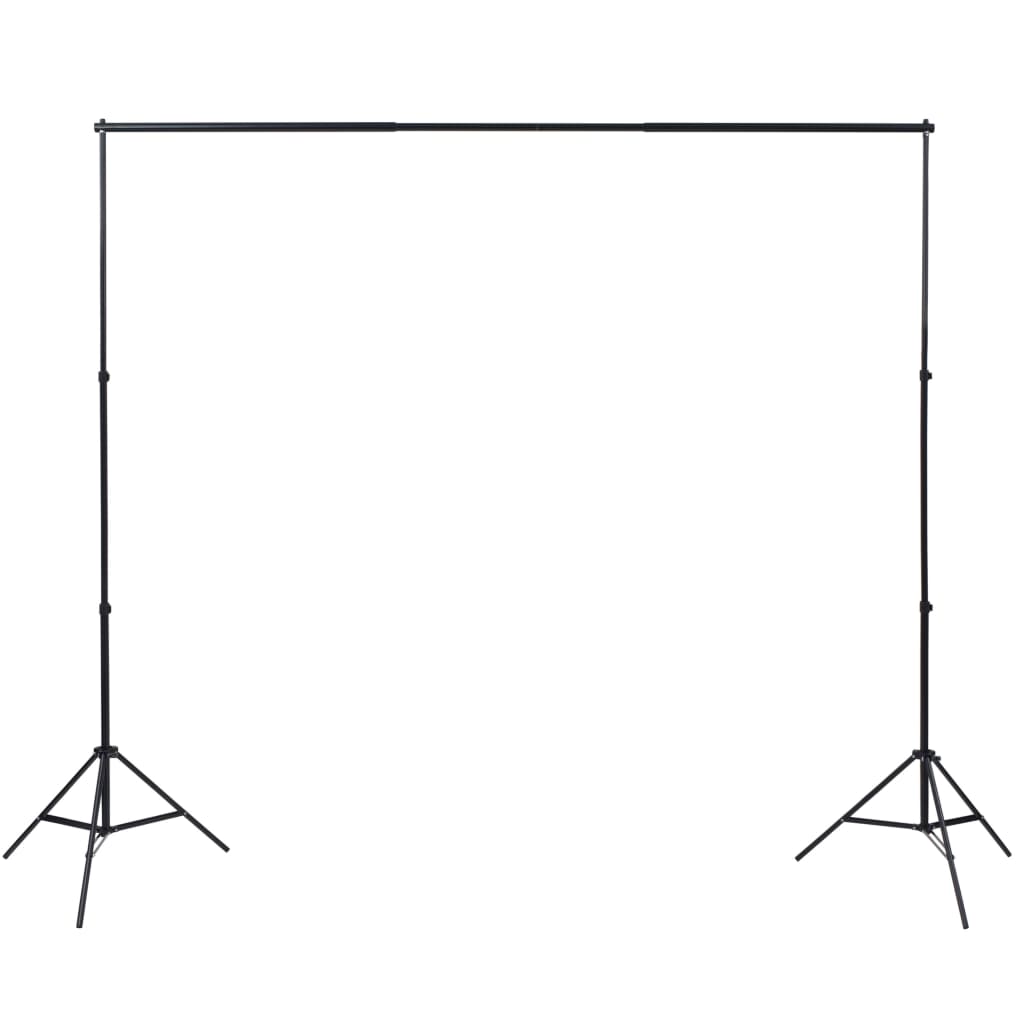 190205 vidaXL Photo Studio Kit with 5 Coloured Backdrops and Adjustable Frame