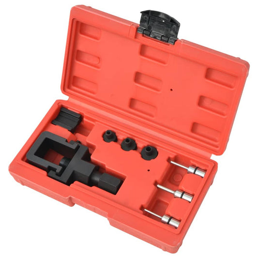 210369 vidaXL Eight Piece Motorcycle Chain Breaker & Riveting Tool Set