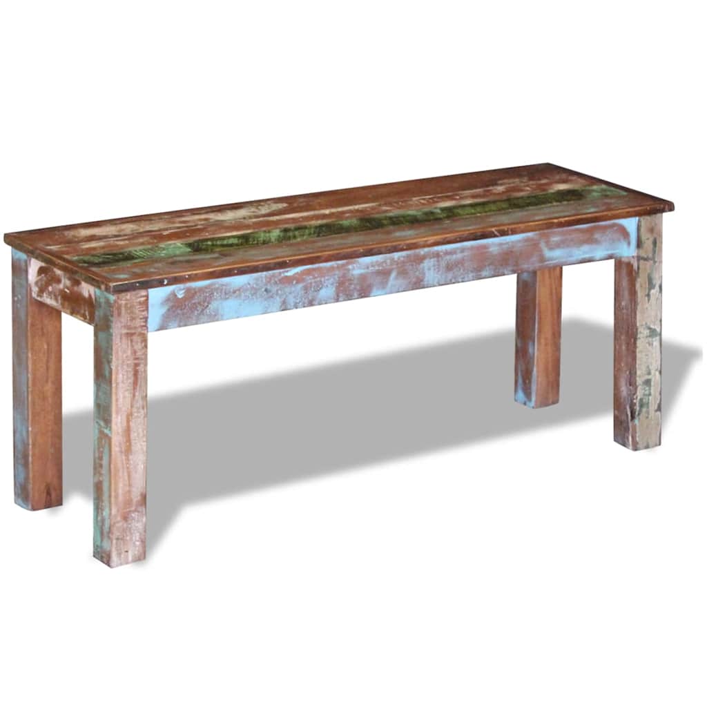 Bench | Multicolour | Solid reclaimed wood | Medium | Durable
