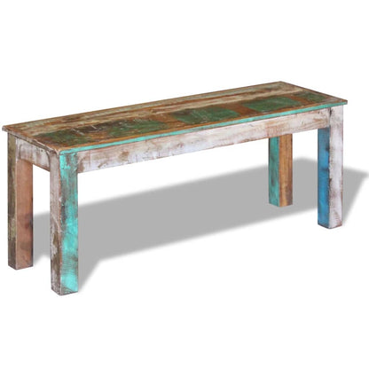 Bench | Multicolour | Solid reclaimed wood | Medium | Durable