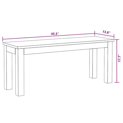 Bench | Multicolour | Solid reclaimed wood | Medium | Durable