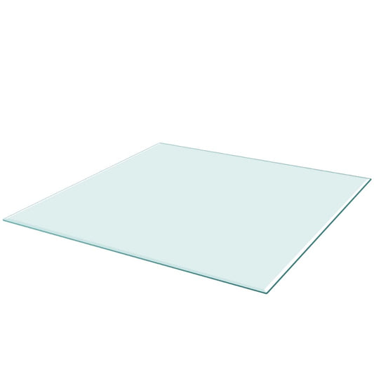 243631 vidaXL Table Top Tempered Glass Square 700x700 mm