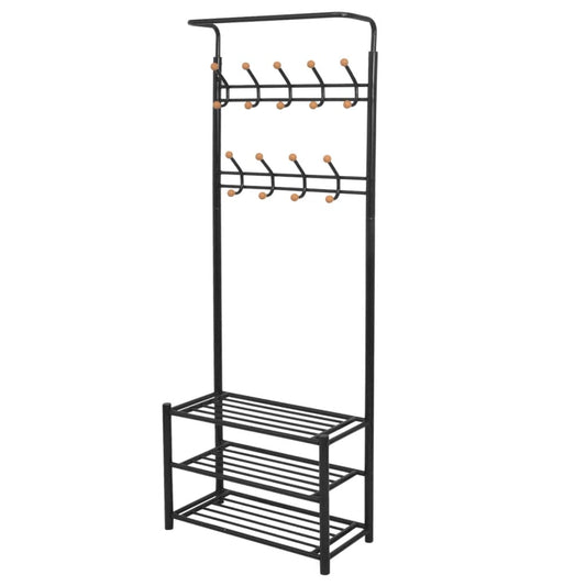 Clothes Rack | Black | Steel, Plastic | Medium | Clothes Rack