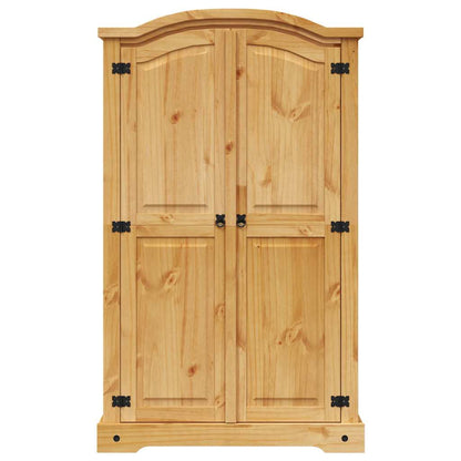 243732 vidaXL Wardrobe Mexican Pine Corona Range 2 Doors