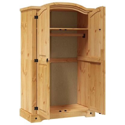 243732 vidaXL Wardrobe Mexican Pine Corona Range 2 Doors