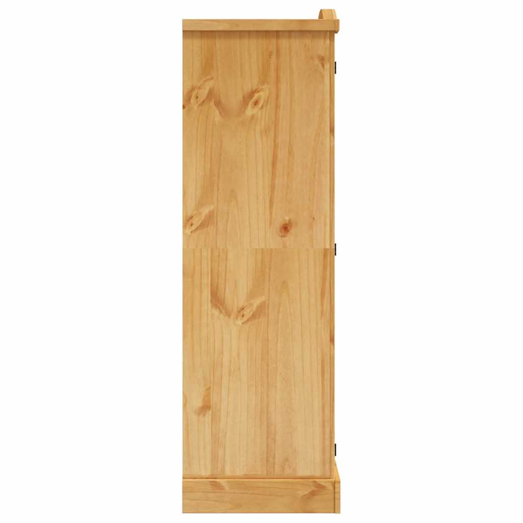 243732 vidaXL Wardrobe Mexican Pine Corona Range 2 Doors