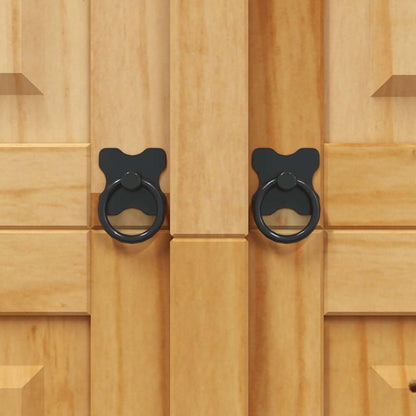243732 vidaXL Wardrobe Mexican Pine Corona Range 2 Doors