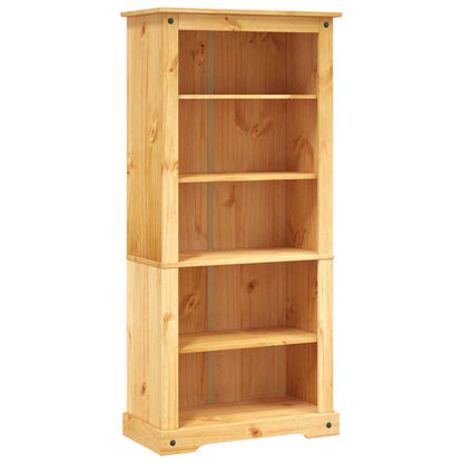 5-Tier Bookcase Mexican Pine Corona Range 80x40x170 cm