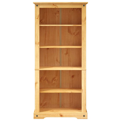 5-Tier Bookcase Mexican Pine Corona Range 80x40x170 cm