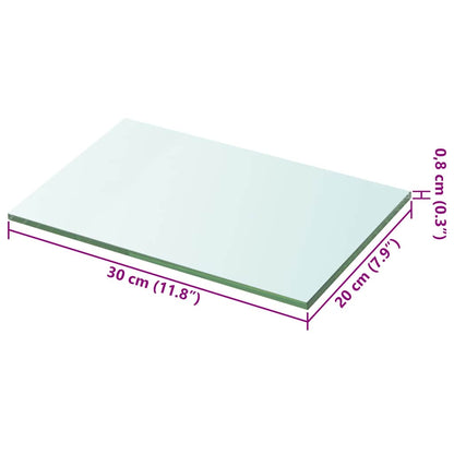 Shelf Panel Glass Clear 20x30 cm