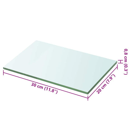 Shelf Panel Glass Clear 30x20 cm