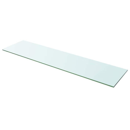 243845 vidaXL Shelf Panel Glass Clear 100x25 cm