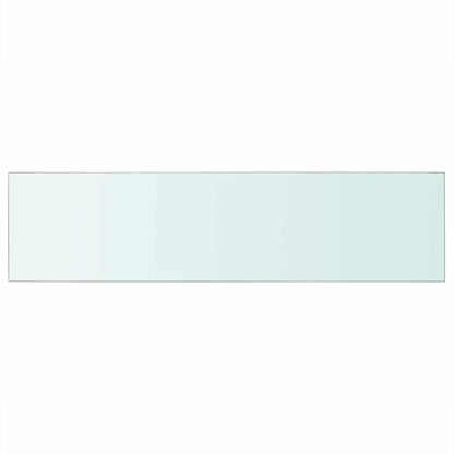 Shelf Panel Glass Clear 100x25 cm