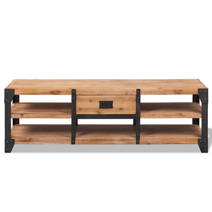 243913 vidaXL TV Stand Solid Acacia Wood 140x40x45 cm
