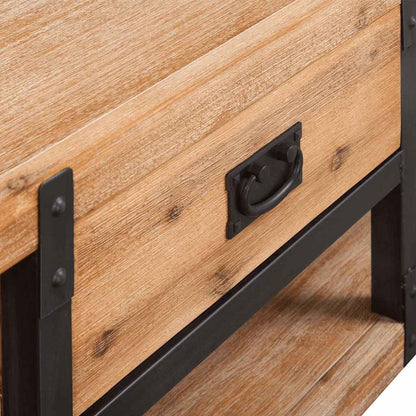 243913 vidaXL TV Stand Solid Acacia Wood 140x40x45 cm