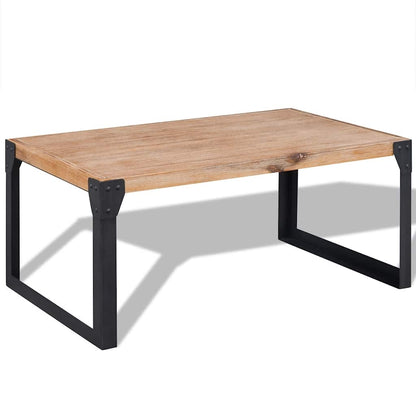 243914 vidaXL Coffee Table Solid Acacia Wood 100x60x45 cm