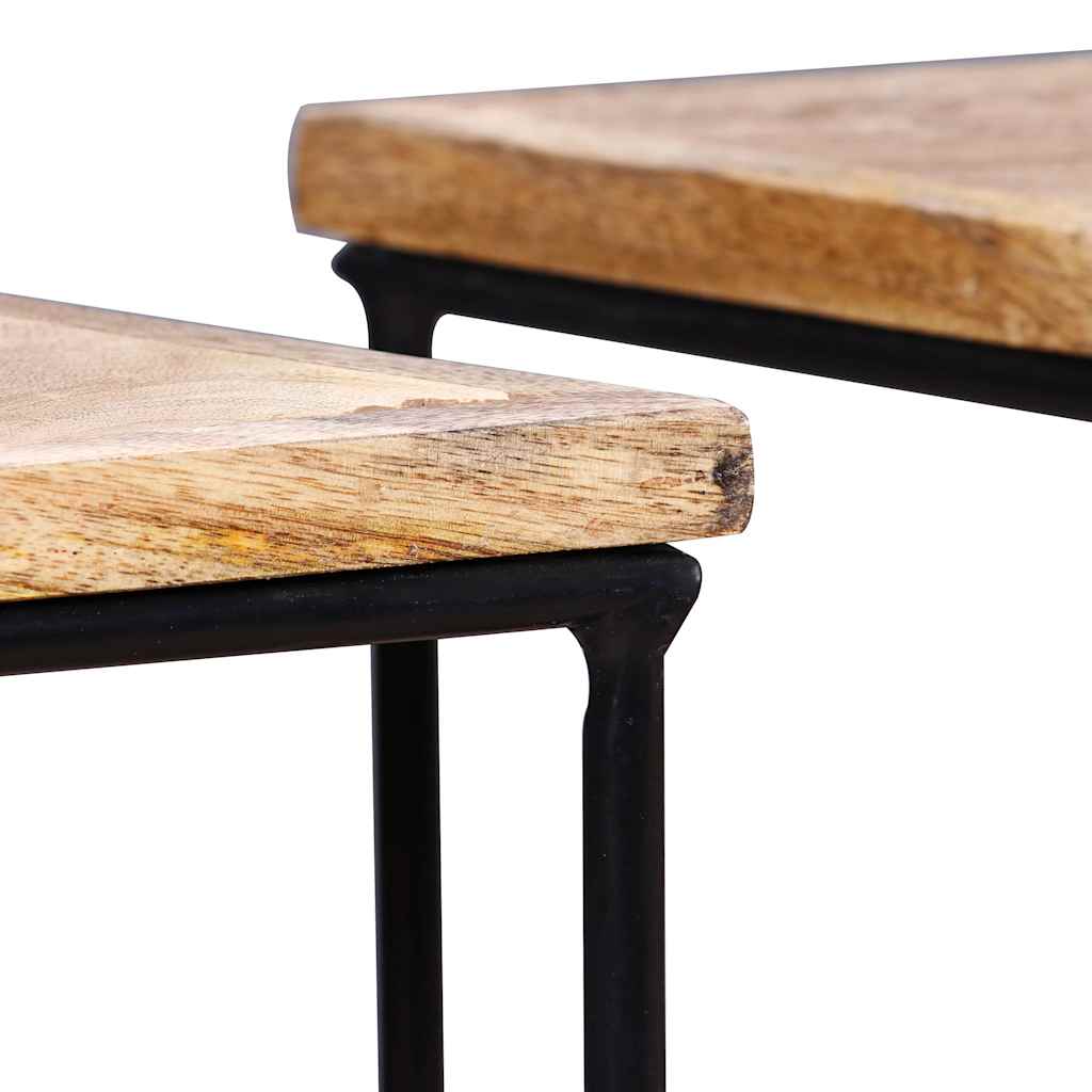 243976 vidaXL Coffee Table Solid Mango Wood 56x48x40 cm