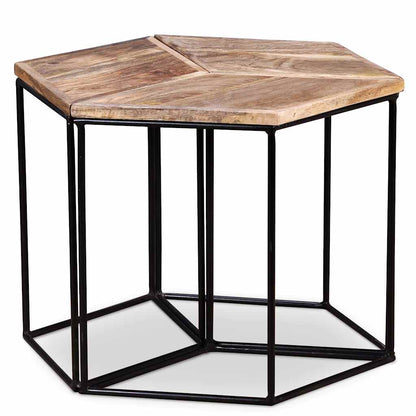 243976 vidaXL Coffee Table Solid Mango Wood 56x48x40 cm