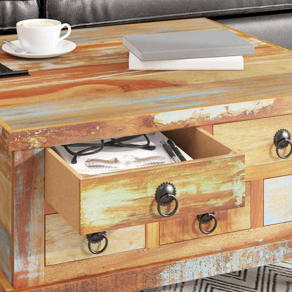 Coffee Table Reclaimed Wood 70x70x38 cm