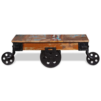 243980 vidaXL Coffee Table Reclaimed Wood 90x45x35 cm