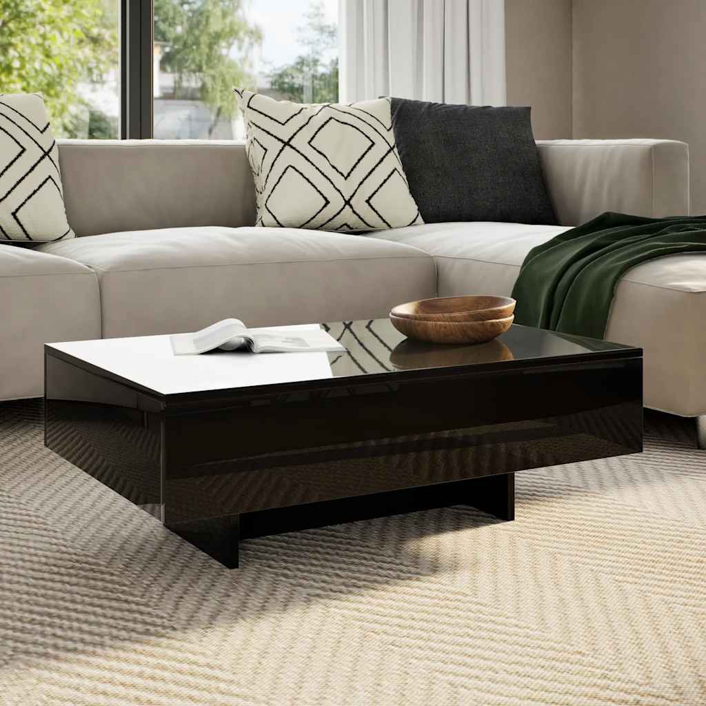 244024 vidaXL Coffee Table High Gloss Black